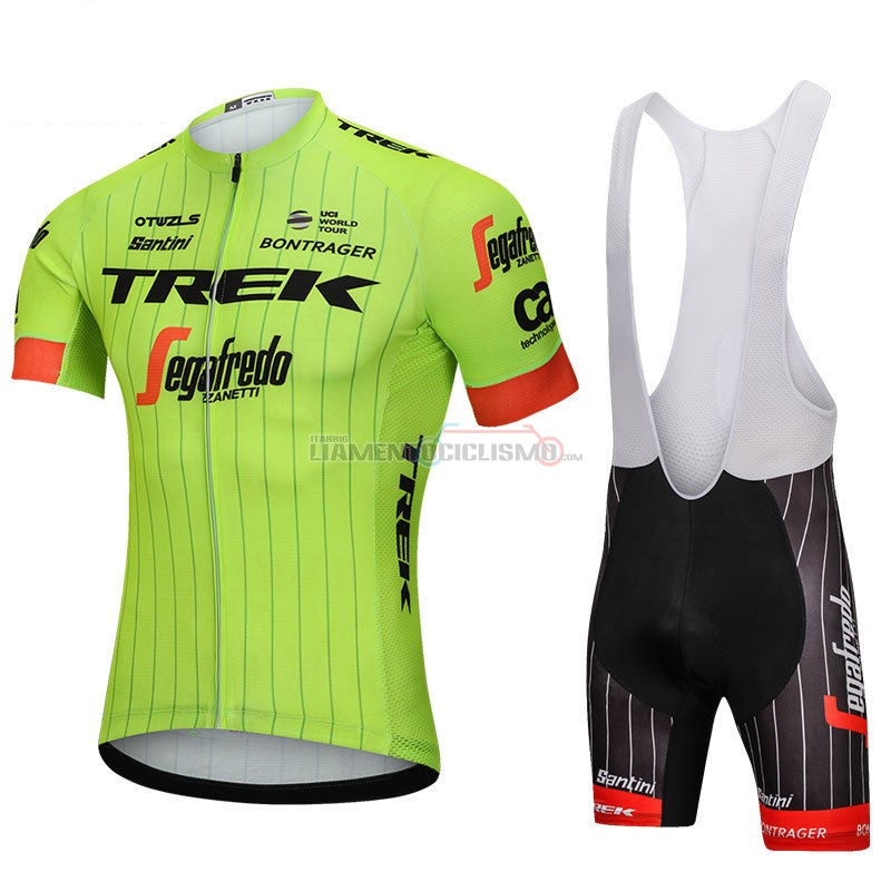 Abbigliamento Ciclismo Trek Segafredo Manica Corta 2018 Verde